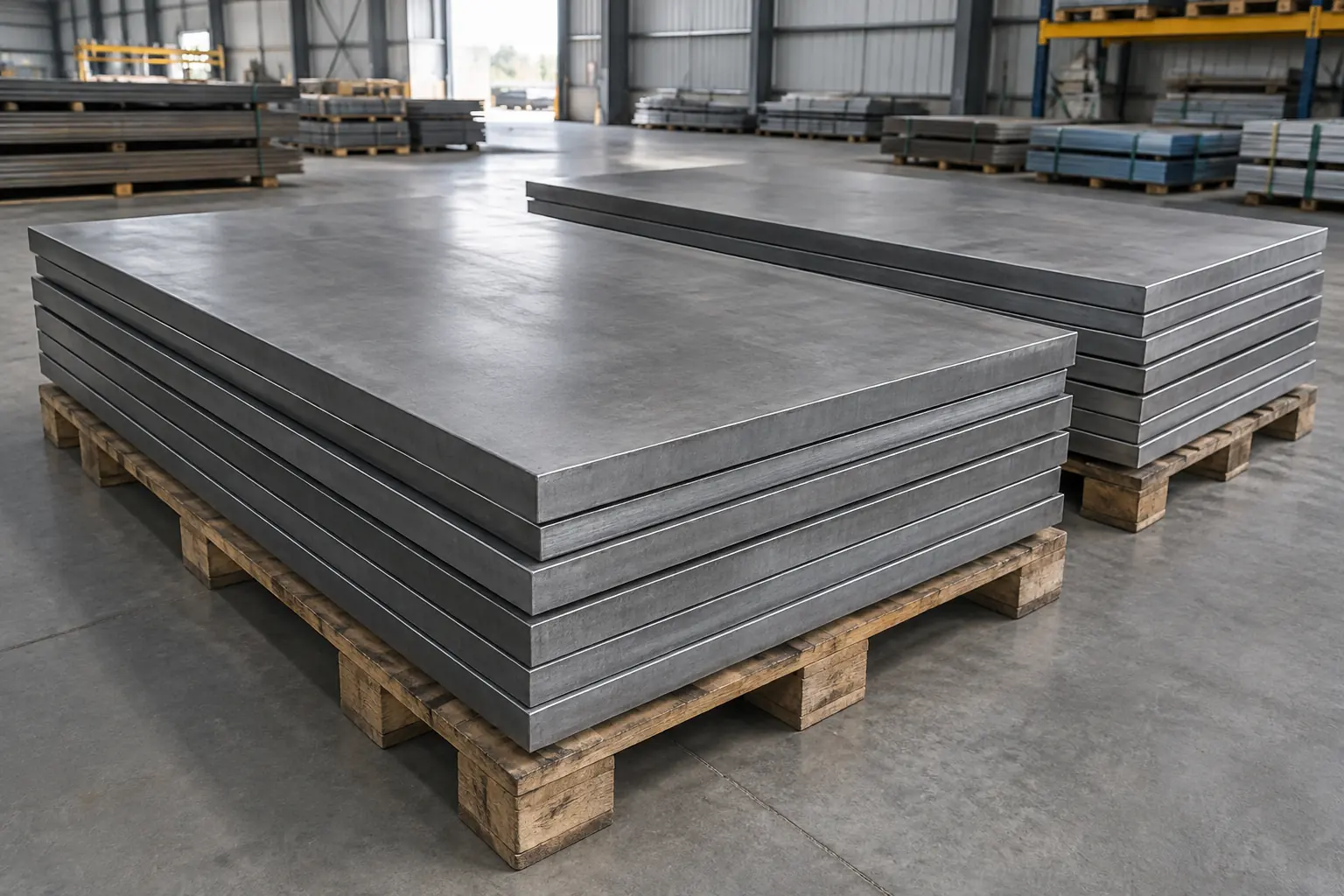 Illustrative flat steel plates; exact grade requires material certification