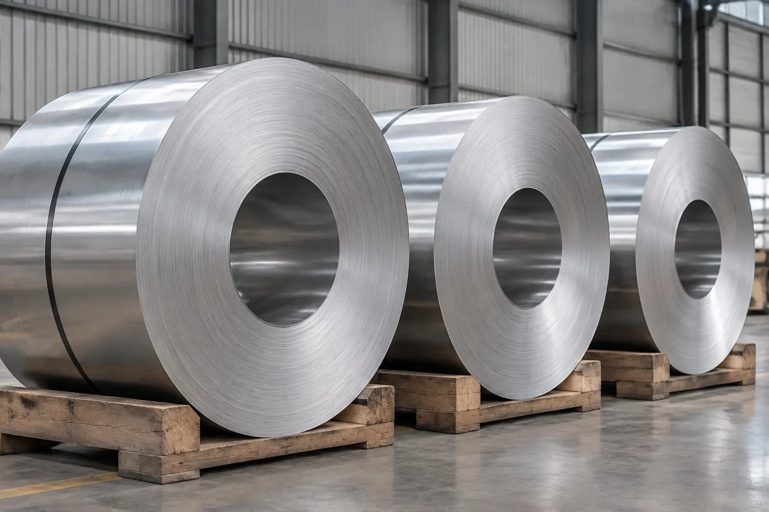 Illustrative stainless steel coils