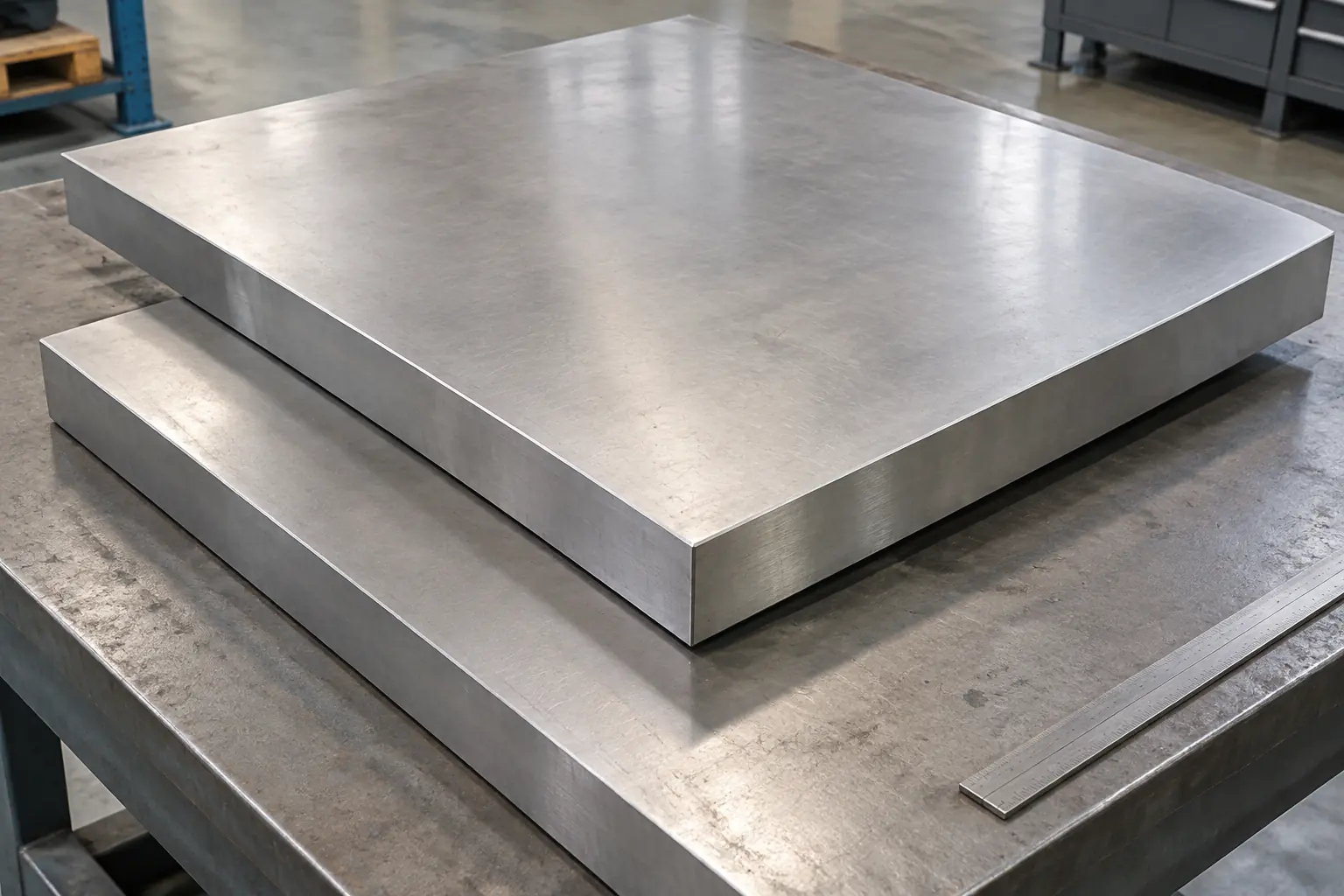 Illustrative flat steel plates; exact grade requires material certification