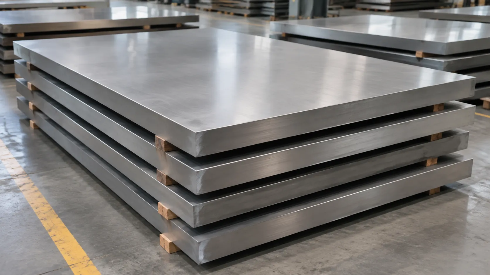 Illustrative thick stainless steel plates