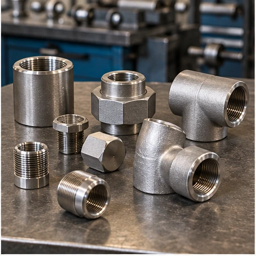 Illustrative forged fittings