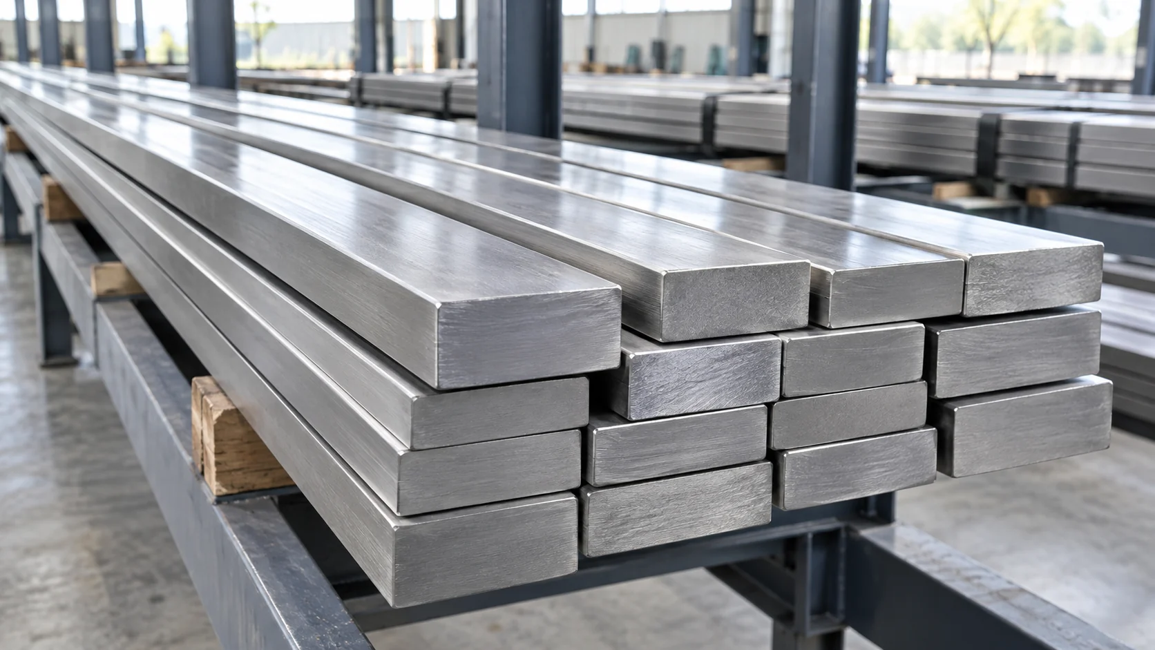 Illustrative flat bars product form; grade and stock require confirmation